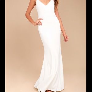 Lulu’s Infinite Glory White Maxi Dress